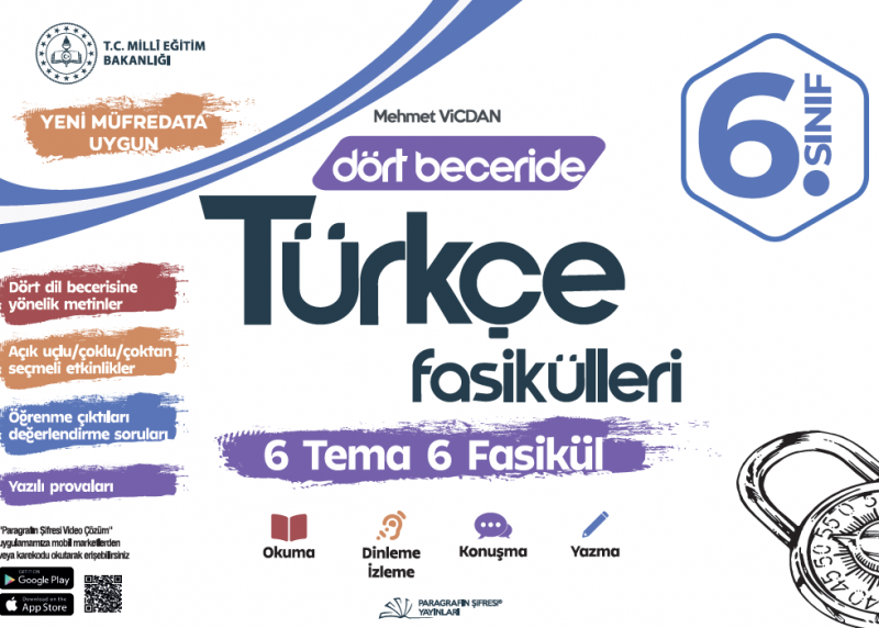 6. Sınıf Dört Beceride Türkçe Fasikülleri